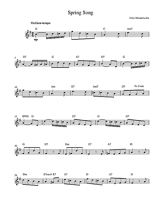 Preview Felix Mendelssohn Spring Song, from Songs Without Words, Op.62 Classical sheet music, notes and chords for Piano, SKU: 28181 sheet music, piano notes, chords, guitar tabs, score, transpose, transcribe, how to play, guide, download, learn, tutorial, progression, song, artist, awards, billboard, mtv, vh1, tour, single, album, release