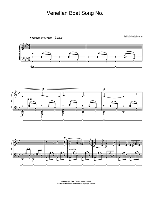 Preview Felix Mendelssohn Venetian Boat Song No.1 Classical sheet music, notes and chords for Piano, SKU: 28187 sheet music, piano notes, chords, guitar tabs, score, transpose, transcribe, how to play, guide, download, learn, tutorial, progression, song, artist, awards, billboard, mtv, vh1, tour, single, album, release