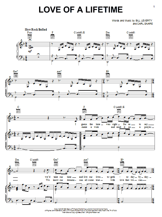Preview Firehouse Love Of A Lifetime Pop sheet music, notes and chords for Piano, Vocal & Guitar (Right-Hand Melody), SKU: 24130 sheet music, piano notes, chords, guitar tabs, score, transpose, transcribe, how to play, guide, download, learn, tutorial, progression, song, artist, awards, billboard, mtv, vh1, tour, single, album, release