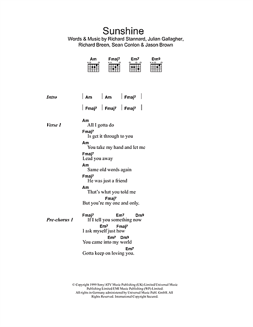 Preview Five Sunshine Pop sheet music, notes and chords for Lyrics & Chords, SKU: 107910 sheet music, piano notes, chords, guitar tabs, score, transpose, transcribe, how to play, guide, download, learn, tutorial, progression, song, artist, awards, billboard, mtv, vh1, tour, single, album, release