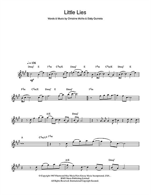 Preview Fleetwood Mac Little Lies Rock sheet music, notes and chords for Guitar Tab, SKU: 51257 sheet music, piano notes, chords, guitar tabs, score, transpose, transcribe, how to play, guide, download, learn, tutorial, progression, song, artist, awards, billboard, mtv, vh1, tour, single, album, release