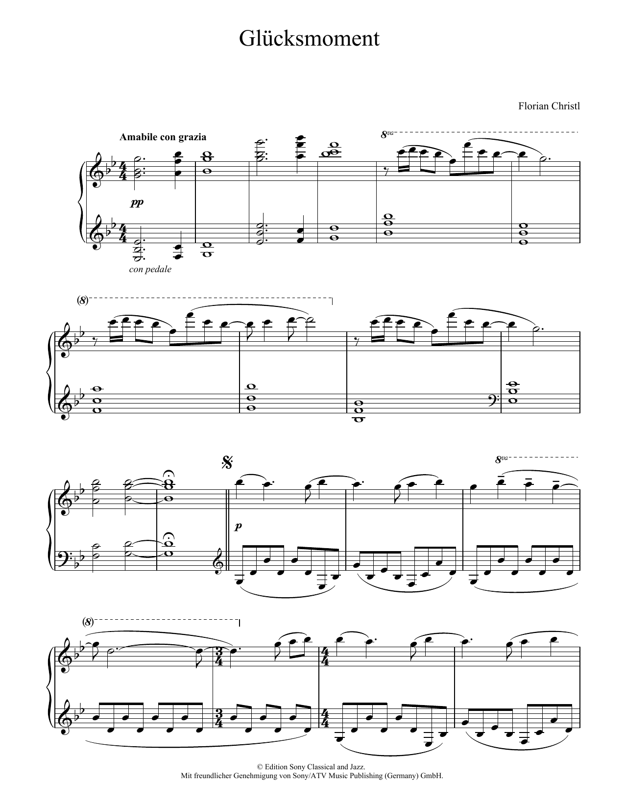 Preview Florian Christl Gluecksmoment Pop sheet music, notes and chords for Piano Solo, SKU: 403264 sheet music, piano notes, chords, guitar tabs, score, transpose, transcribe, how to play, guide, download, learn, tutorial, progression, song, artist, awards, billboard, mtv, vh1, tour, single, album, release
