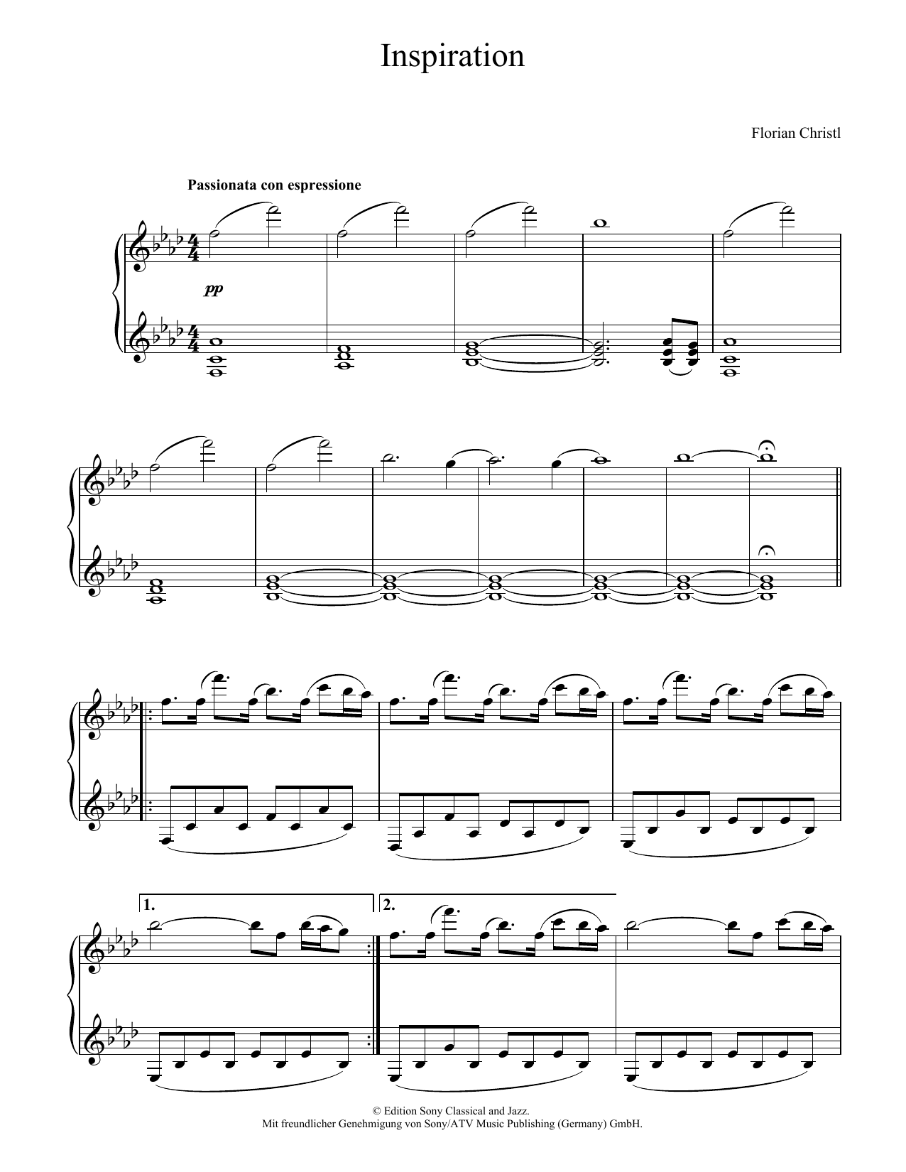 Preview Florian Christl Inspiration Pop sheet music, notes and chords for Piano Solo, SKU: 403262 sheet music, piano notes, chords, guitar tabs, score, transpose, transcribe, how to play, guide, download, learn, tutorial, progression, song, artist, awards, billboard, mtv, vh1, tour, single, album, release