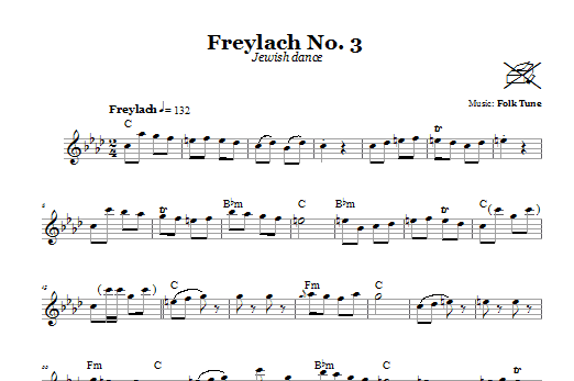 Preview Folk Tune Freylach No. 3 (Jewish Dance) Religious sheet music, notes and chords for Melody Line, Lyrics & Chords, SKU: 66535 sheet music, piano notes, chords, guitar tabs, score, transpose, transcribe, how to play, guide, download, learn, tutorial, progression, song, artist, awards, billboard, mtv, vh1, tour, single, album, release