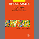 Francis Poulenc picture from Le Bestiaire ou le Cortège d'Orphée (Low Voice) released 10/30/2023