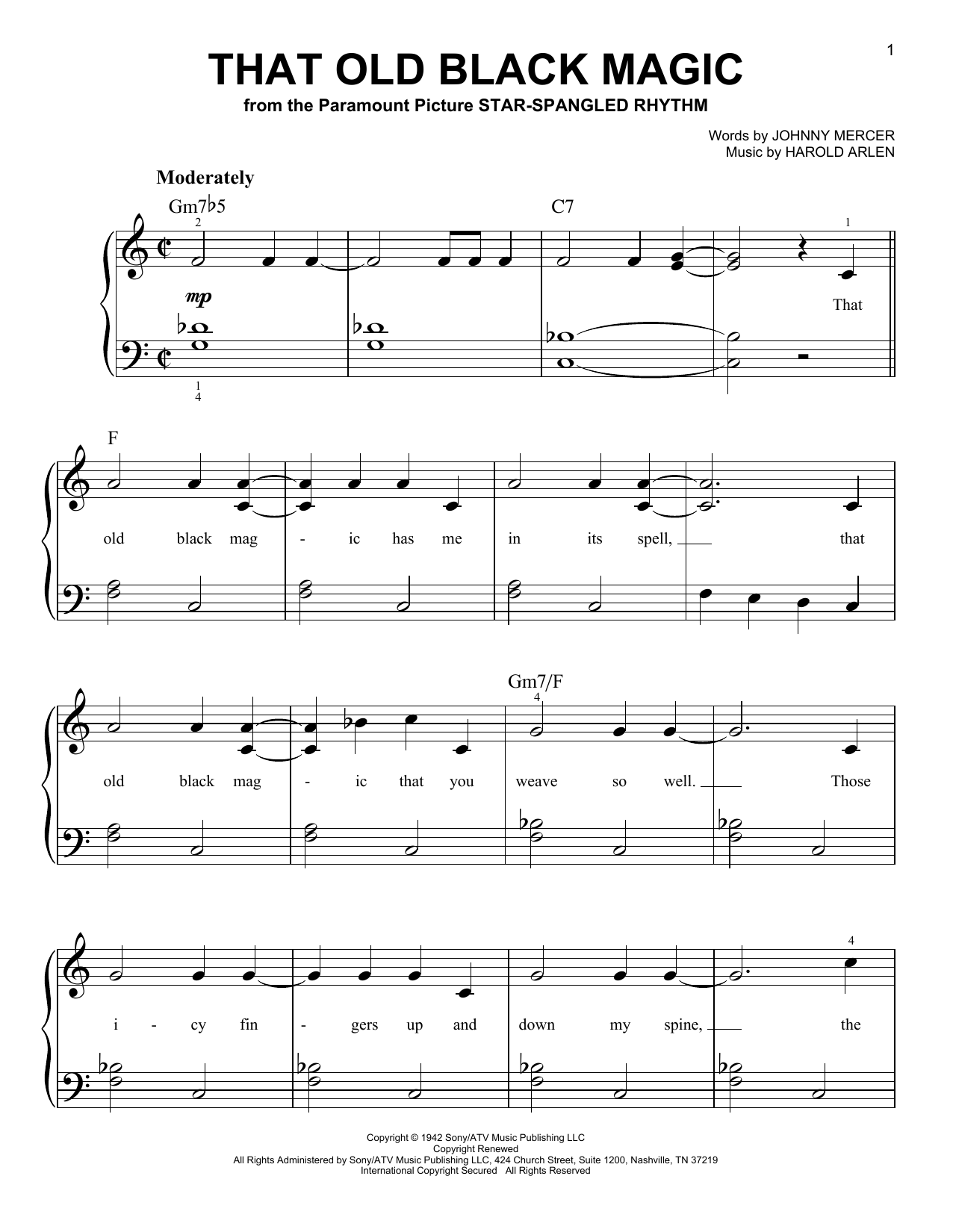 Preview Frank Sinatra That Old Black Magic Jazz sheet music, notes and chords for Piano Chords/Lyrics, SKU: 357745 sheet music, piano notes, chords, guitar tabs, score, transpose, transcribe, how to play, guide, download, learn, tutorial, progression, song, artist, awards, billboard, mtv, vh1, tour, single, album, release