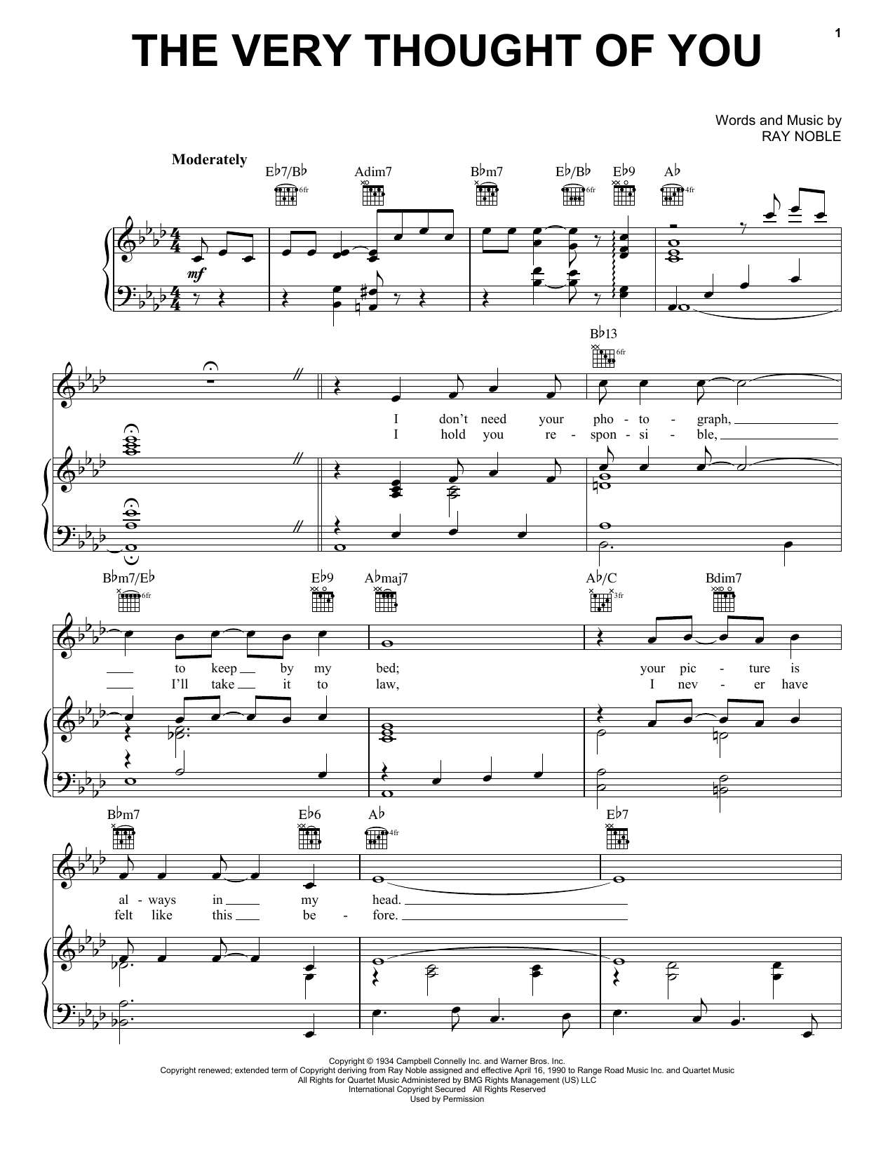 Preview Frank Sinatra The Very Thought Of You Pop sheet music, notes and chords for Piano, Vocal & Guitar (Right-Hand Melody), SKU: 16453 sheet music, piano notes, chords, guitar tabs, score, transpose, transcribe, how to play, guide, download, learn, tutorial, progression, song, artist, awards, billboard, mtv, vh1, tour, single, album, release