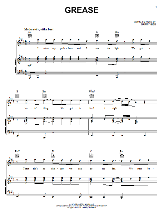Preview Frankie Valli Grease Film/TV sheet music, notes and chords for Easy Piano, SKU: 431509 sheet music, piano notes, chords, guitar tabs, score, transpose, transcribe, how to play, guide, download, learn, tutorial, progression, song, artist, awards, billboard, mtv, vh1, tour, single, album, release