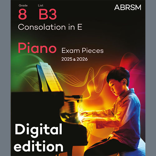 Franz Liszt Consolation in E (Grade 8, list B3, profile image