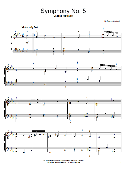 Preview Franz Schubert Symphony No. 5 Classical sheet music, notes and chords for Guitar Tab, SKU: 82780 Download Franz Schubert Symphony No. 5 sheet music and printable PDF score & Classical music notes
