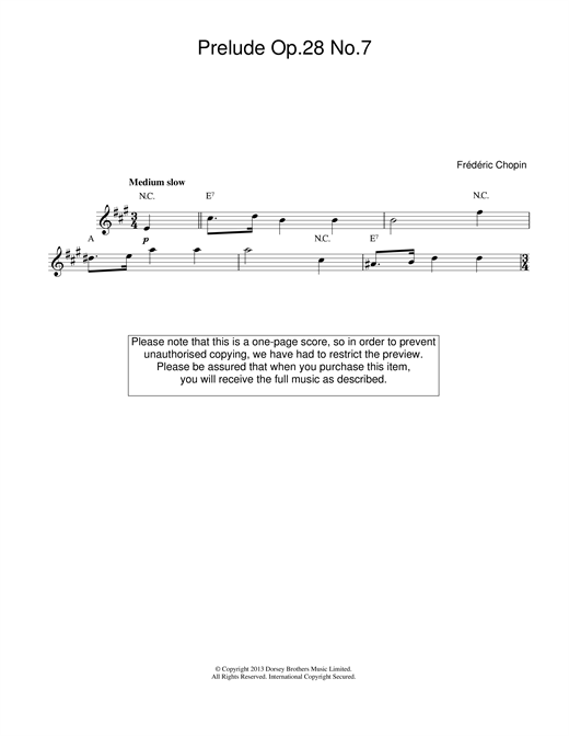 Preview Frederic Chopin Prelude in A Major, Op.28, No.7 Classical sheet music, notes and chords for Melody Line & Chords, SKU: 13993 sheet music, piano notes, chords, guitar tabs, score, transpose, transcribe, how to play, guide, download, learn, tutorial, progression, song, artist, awards, billboard, mtv, vh1, tour, single, album, release