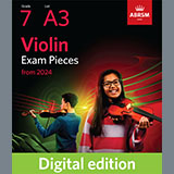 G. P. Telemann picture from Vivace (Grade 7, A3, from the ABRSM Violin Syllabus from 2024) released 06/08/2023
