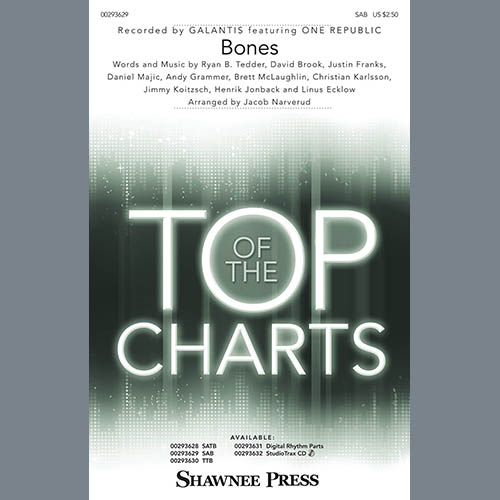 Galantis Galantis, Bones (feat. OneRepublic) (arr. Jacob Narverud), SAB Choir