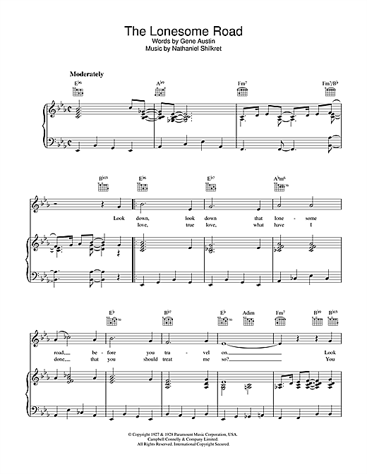 Preview Gene Austin The Lonesome Road Blues sheet music, notes and chords for Piano, SKU: 102868 sheet music, piano notes, chords, guitar tabs, score, transpose, transcribe, how to play, guide, download, learn, tutorial, progression, song, artist, awards, billboard, mtv, vh1, tour, single, album, release