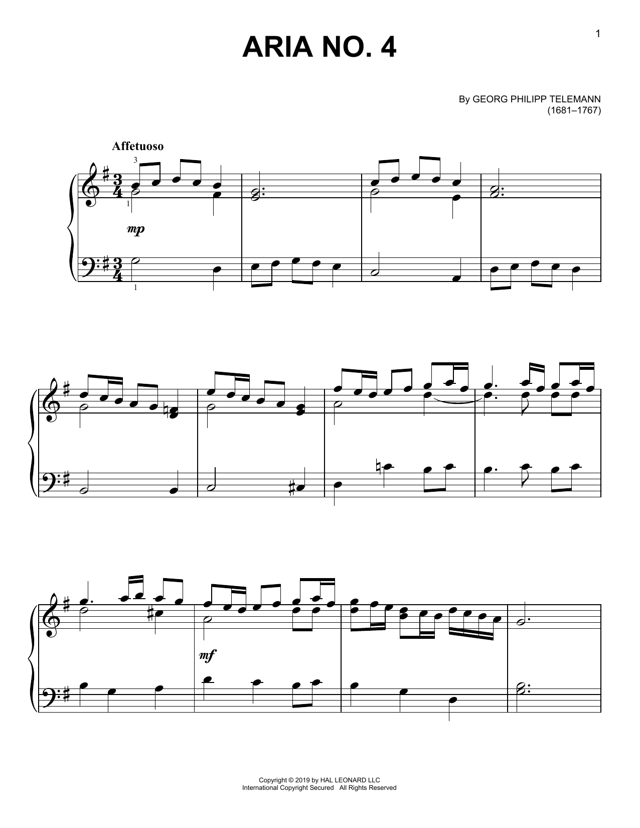 Preview Georg Philipp Telemann Aria No. 4 Classical sheet music, notes and chords for Easy Piano, SKU: 411606 sheet music, piano notes, chords, guitar tabs, score, transpose, transcribe, how to play, guide, download, learn, tutorial, progression, song, artist, awards, billboard, mtv, vh1, tour, single, album, release