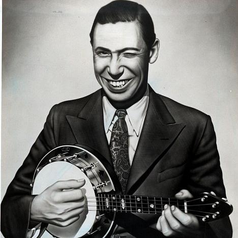 George Formby Sitting On The Ice In The Ice Rink profile image
