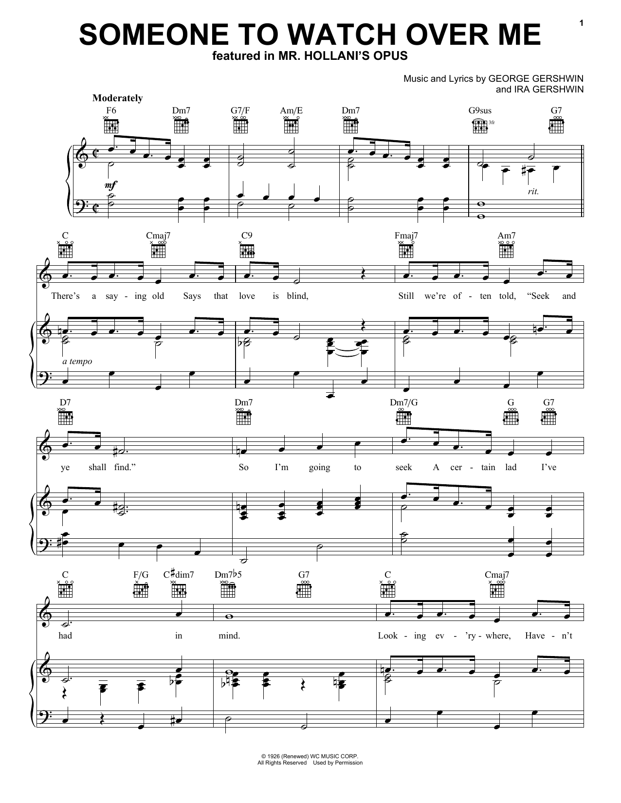 Someone to watch over me trumpet sheet music