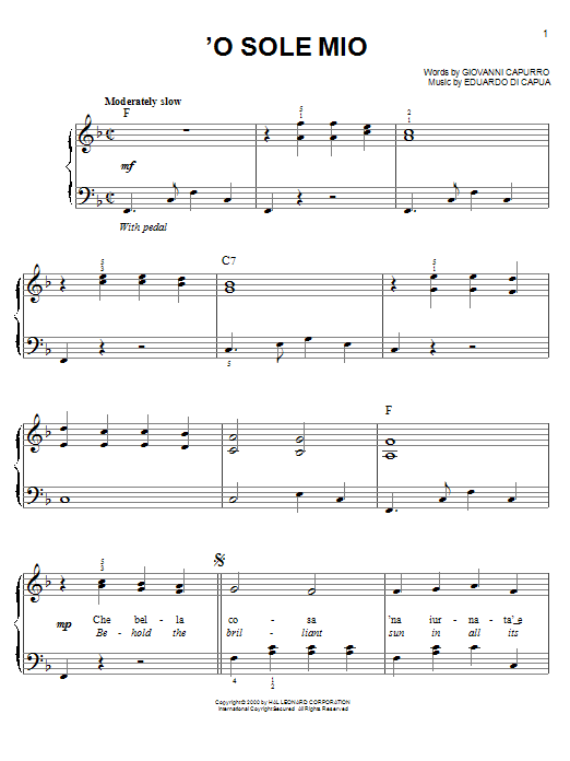 Preview Giovanni Capurro 'O Sole Mio Classical sheet music, notes and chords for Piano & Vocal, SKU: 84897 sheet music, piano notes, chords, guitar tabs, score, transpose, transcribe, how to play, guide, download, learn, tutorial, progression, song, artist, awards, billboard, mtv, vh1, tour, single, album, release