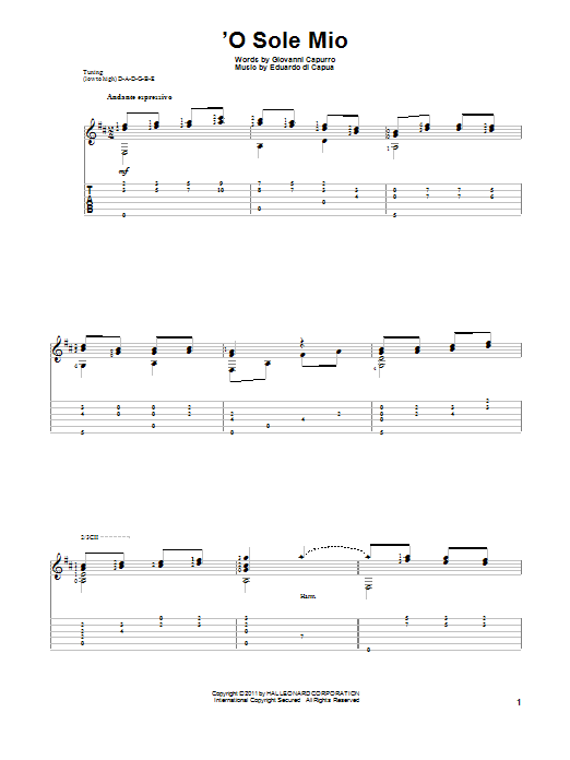 Preview Giovanni Capurro 'O Sole Mio Classical sheet music, notes and chords for Guitar Tab, SKU: 87617 sheet music, piano notes, chords, guitar tabs, score, transpose, transcribe, how to play, guide, download, learn, tutorial, progression, song, artist, awards, billboard, mtv, vh1, tour, single, album, release