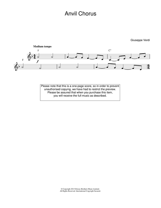 Preview Giuseppe Verdi Anvil Chorus (from Il Trovatore) Classical sheet music, notes and chords for Keyboard, SKU: 108946 sheet music, piano notes, chords, guitar tabs, score, transpose, transcribe, how to play, guide, download, learn, tutorial, progression, song, artist, awards, billboard, mtv, vh1, tour, single, album, release
