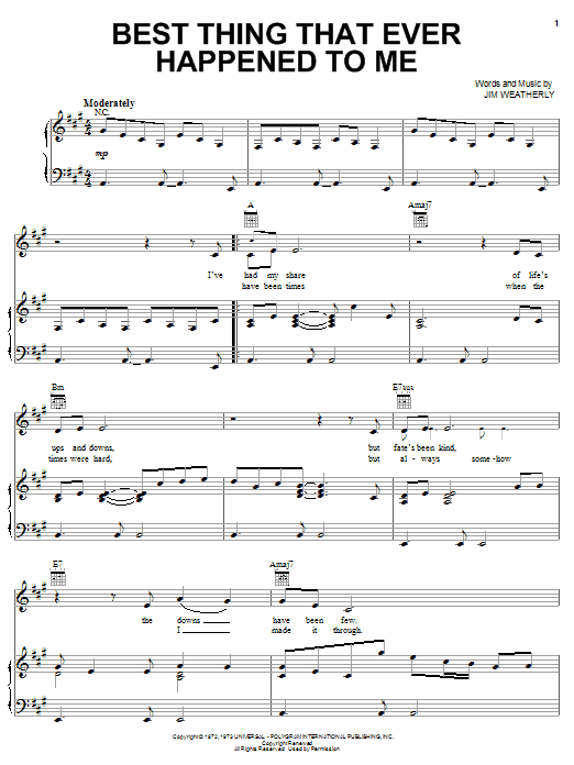 Gladys Knight The Pips Best Thing That Ever Happened To Me Sheet Music Download Printable Pop Pdf Score How To Play On Lead Sheet Fake Book Sku 1691 Gladys Knight The Pips Best Thing That Ever Happened To Me Sheet Music Download Printable Pop Pdf Score How To Play On Lead Sheet Fake Book Sku 1691