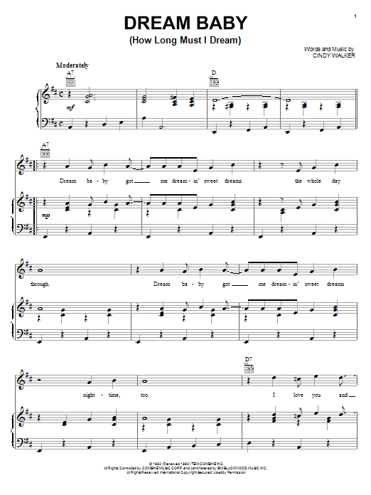 Preview Glen Campbell Dream Baby (How Long Must I Dream) Pop sheet music, notes and chords for Piano, Vocal & Guitar (Right-Hand Melody), SKU: 18252 sheet music, piano notes, chords, guitar tabs, score, transpose, transcribe, how to play, guide, download, learn, tutorial, progression, song, artist, awards, billboard, mtv, vh1, tour, single, album, release