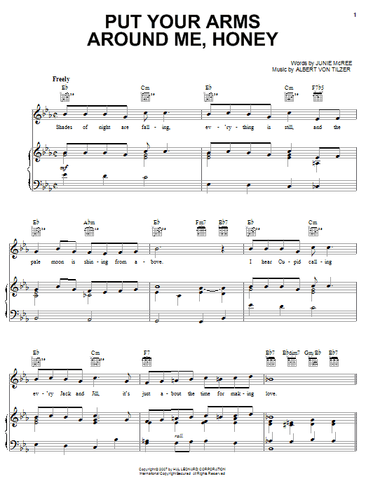 Download Glenn Miller Put Your Arms Around Me, Honey sheet music and printable PDF score & Jazz music notes