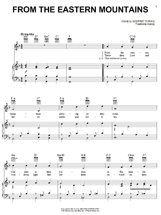 Preview Godfey Thring From The Eastern Mountains Christmas sheet music, notes and chords for Ukulele with strumming patterns, SKU: 164198 sheet music, piano notes, chords, guitar tabs, score, transpose, transcribe, how to play, guide, download, learn, tutorial, progression, song, artist, awards, billboard, mtv, vh1, tour, single, album, release