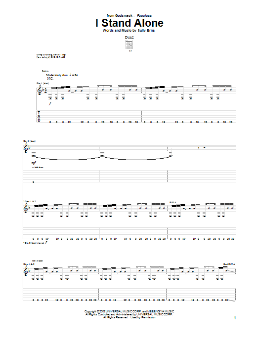 Preview Godsmack I Stand Alone Pop sheet music, notes and chords for Bass Guitar Tab, SKU: 72783 sheet music, piano notes, chords, guitar tabs, score, transpose, transcribe, how to play, guide, download, learn, tutorial, progression, song, artist, awards, billboard, mtv, vh1, tour, single, album, release