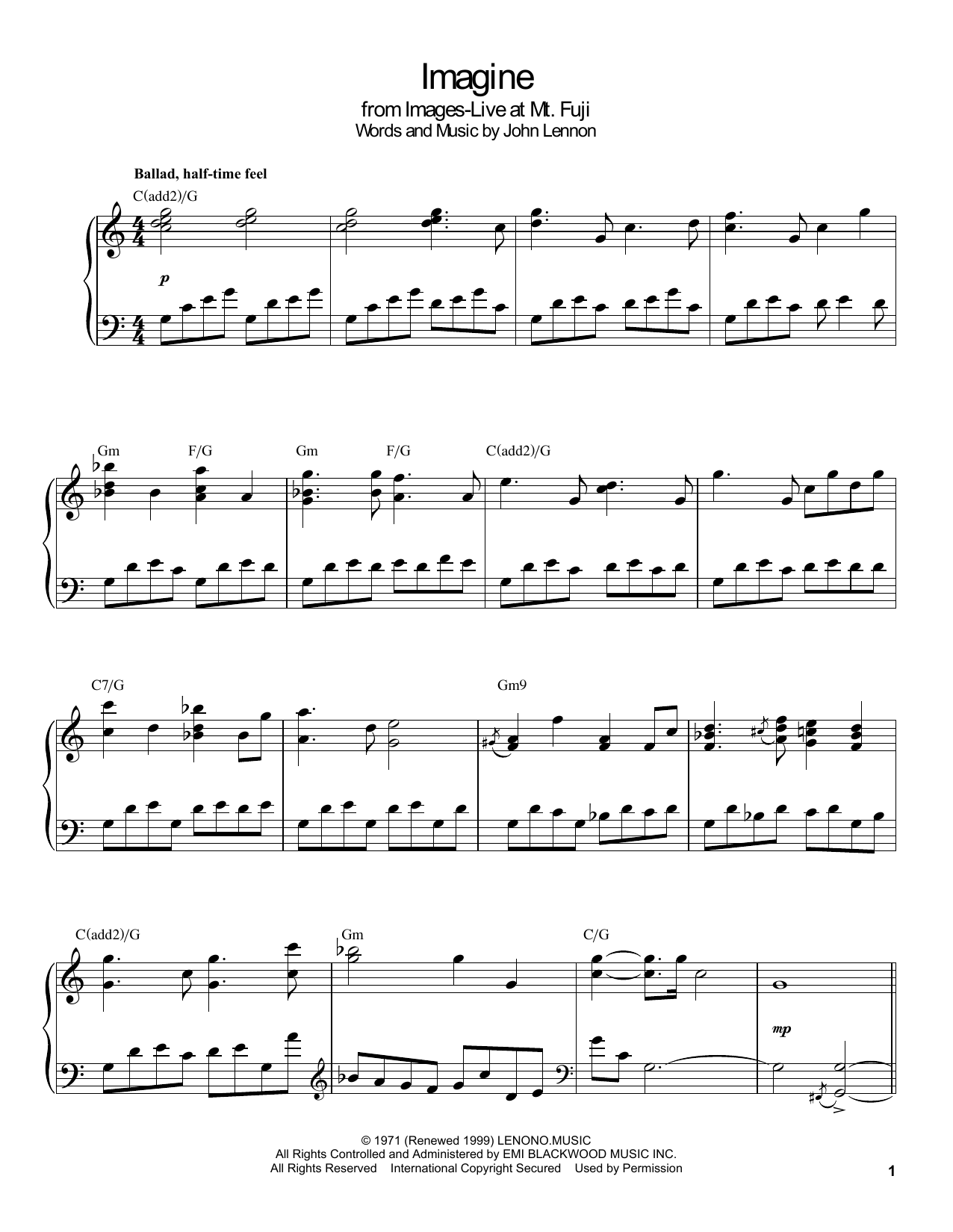Preview Gonzalo Rubalcaba Imagine Folk sheet music, notes and chords for Piano Transcription, SKU: 198950 sheet music, piano notes, chords, guitar tabs, score, transpose, transcribe, how to play, guide, download, learn, tutorial, progression, song, artist, awards, billboard, mtv, vh1, tour, single, album, release