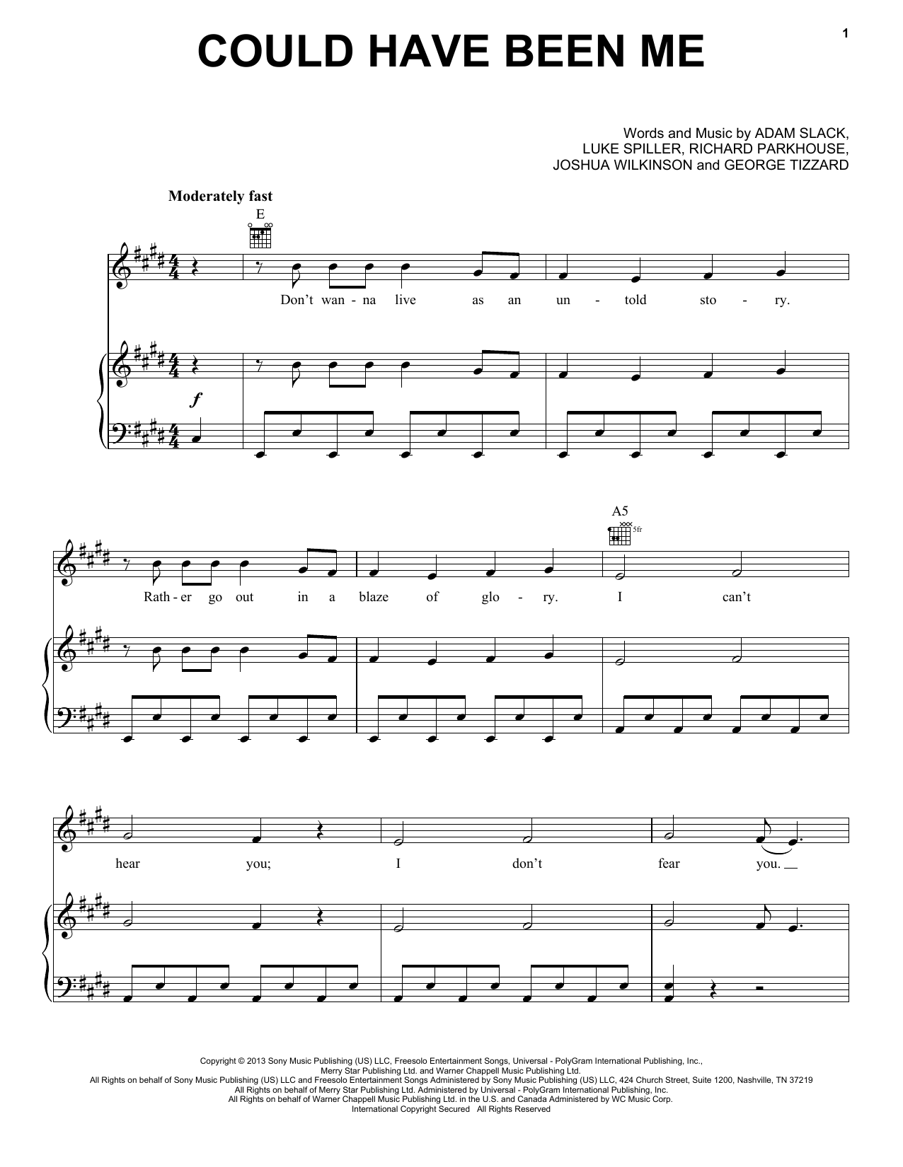 Download Halsey Could Have Been Me (from Sing 2) sheet music and printable PDF score & Film/TV music notes