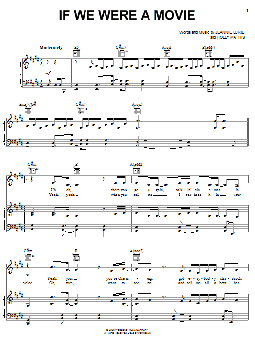 Preview Hannah Montana If We Were A Movie Pop sheet music, notes and chords for Easy Piano, SKU: 63025 sheet music, piano notes, chords, guitar tabs, score, transpose, transcribe, how to play, guide, download, learn, tutorial, progression, song, artist, awards, billboard, mtv, vh1, tour, single, album, release