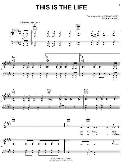Preview Hannah Montana This Is The Life Pop sheet music, notes and chords for Easy Piano, SKU: 63030 sheet music, piano notes, chords, guitar tabs, score, transpose, transcribe, how to play, guide, download, learn, tutorial, progression, song, artist, awards, billboard, mtv, vh1, tour, single, album, release