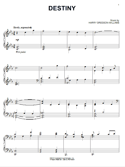 Preview Harry Gregson-Williams Destiny Film and TV sheet music, notes and chords for Piano, SKU: 75553 sheet music, piano notes, chords, guitar tabs, score, transpose, transcribe, how to play, guide, download, learn, tutorial, progression, song, artist, awards, billboard, mtv, vh1, tour, single, album, release