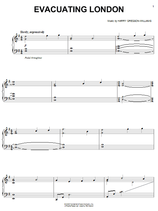 Preview Harry Gregson-Williams Evacuating London Film and TV sheet music, notes and chords for Easy Piano, SKU: 58539 sheet music, piano notes, chords, guitar tabs, score, transpose, transcribe, how to play, guide, download, learn, tutorial, progression, song, artist, awards, billboard, mtv, vh1, tour, single, album, release
