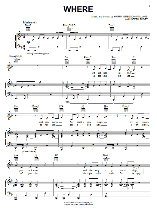 Preview Harry Gregson-Williams Where Film and TV sheet music, notes and chords for Easy Piano, SKU: 58515 sheet music, piano notes, chords, guitar tabs, score, transpose, transcribe, how to play, guide, download, learn, tutorial, progression, song, artist, awards, billboard, mtv, vh1, tour, single, album, release
