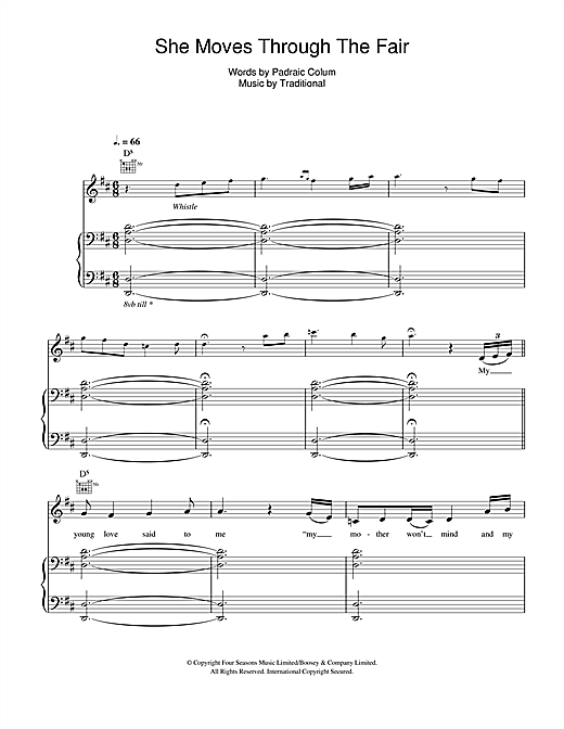 Preview Hayley Westenra She Moves Through The Fair Classical sheet music, notes and chords for Piano, Vocal & Guitar, SKU: 115081 sheet music, piano notes, chords, guitar tabs, score, transpose, transcribe, how to play, guide, download, learn, tutorial, progression, song, artist, awards, billboard, mtv, vh1, tour, single, album, release