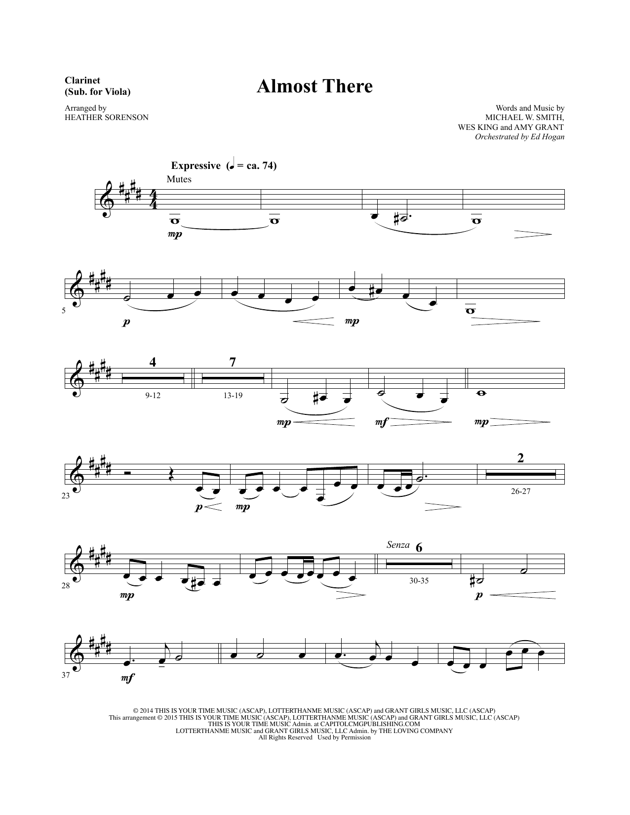 Heather Sorenson Almost There Clarinet Sub Viola Sheet Music Download Printable Christmas Pdf Score How To Play On Choir Instrumental Pak Sku Heather Sorenson Almost There Clarinet Sub Viola Sheet Music Download Printable Christmas Pdf Score How To Play On Choir Instrumental Pak Sku