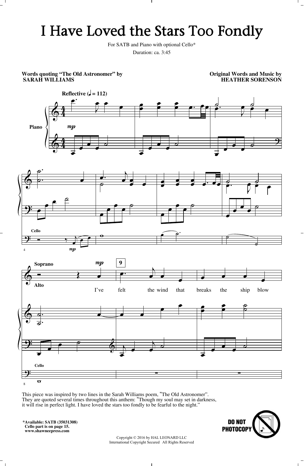 Preview Heather Sorenson I Have Loved The Stars Too Fondly Gospel sheet music, notes and chords for 3-Part Mixed Choir, SKU: 428504 sheet music, piano notes, chords, guitar tabs, score, transpose, transcribe, how to play, guide, download, learn, tutorial, progression, song, artist, awards, billboard, mtv, vh1, tour, single, album, release
