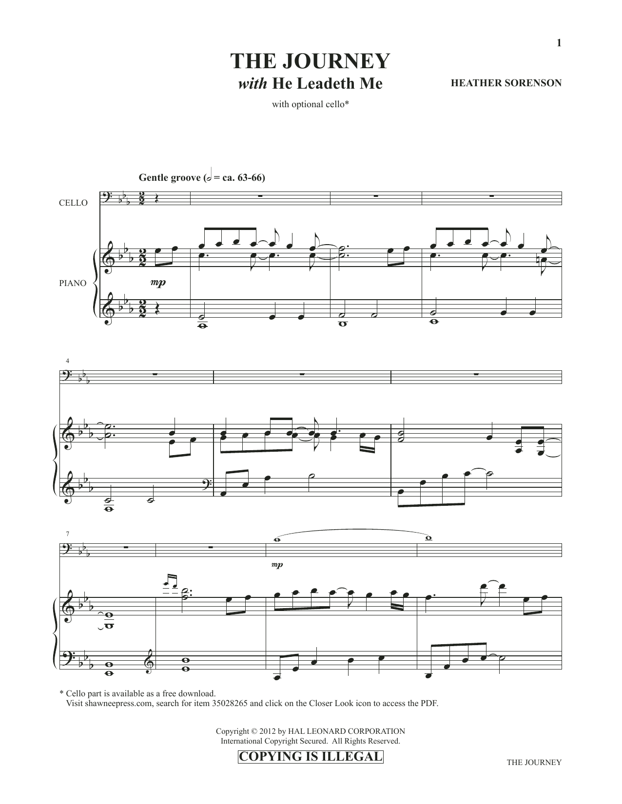 Preview Heather Sorenson The Journey (with He Leadeth Me) (from Images: Sacred Piano Reflections) Sacred sheet music, notes and chords for Piano Solo, SKU: 460134 Download Heather Sorenson The Journey (with He Leadeth Me) (from Images: Sacred Piano Reflections) sheet music and printable PDF score & Sacred music notes