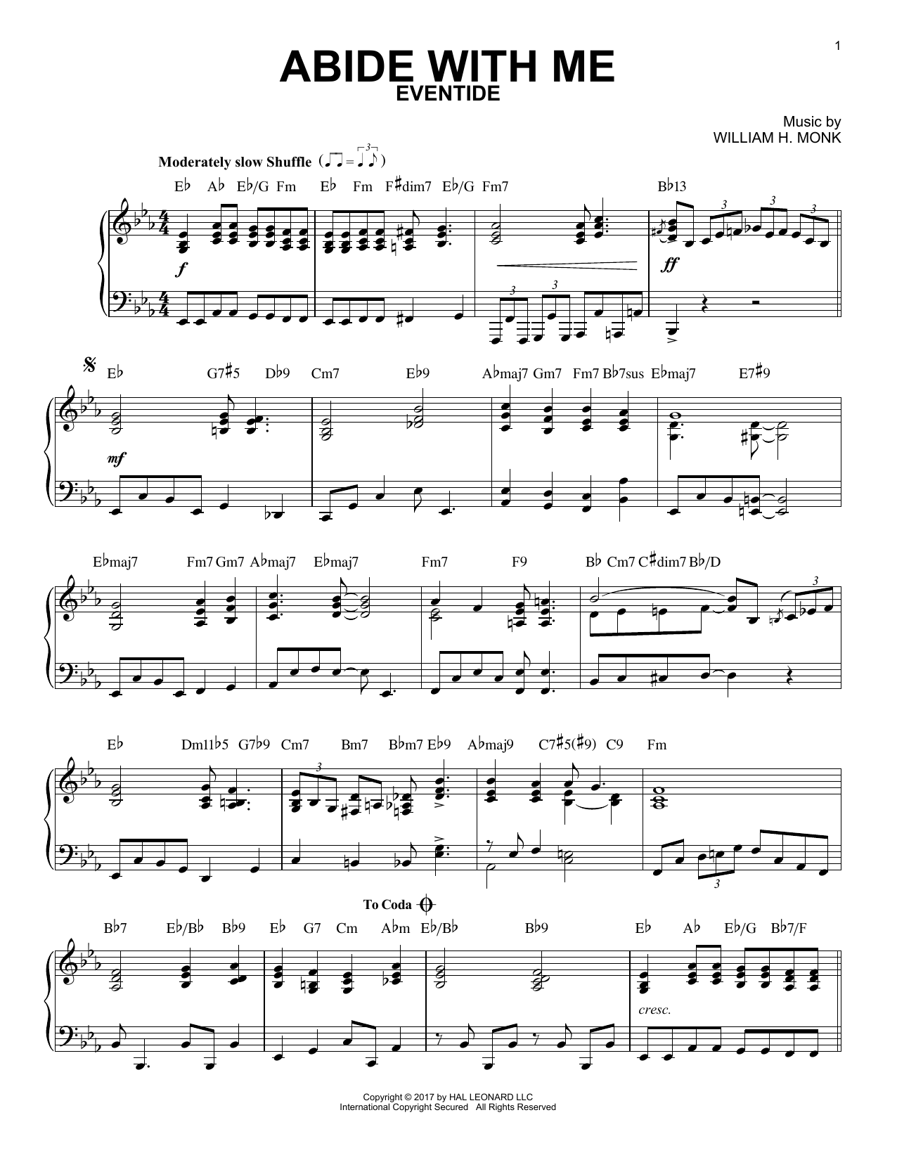 Abide With Me Sheet Music Notes Henry F Lyte Chords Download Hymn Notes Piano Pdf Printable