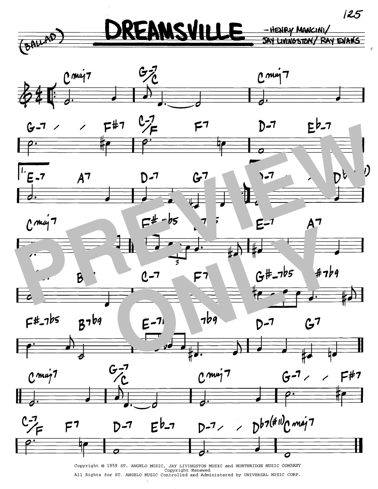 Preview Henry Mancini Dreamsville Jazz sheet music, notes and chords for Easy Guitar Tab, SKU: 82054 sheet music, piano notes, chords, guitar tabs, score, transpose, transcribe, how to play, guide, download, learn, tutorial, progression, song, artist, awards, billboard, mtv, vh1, tour, single, album, release