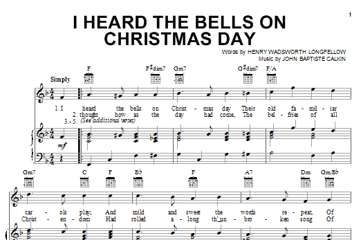 Preview Henry Wadsworth Longfellow I Heard The Bells On Christmas Day Jazz sheet music, notes and chords for Piano, SKU: 70817 sheet music, piano notes, chords, guitar tabs, score, transpose, transcribe, how to play, guide, download, learn, tutorial, progression, song, artist, awards, billboard, mtv, vh1, tour, single, album, release