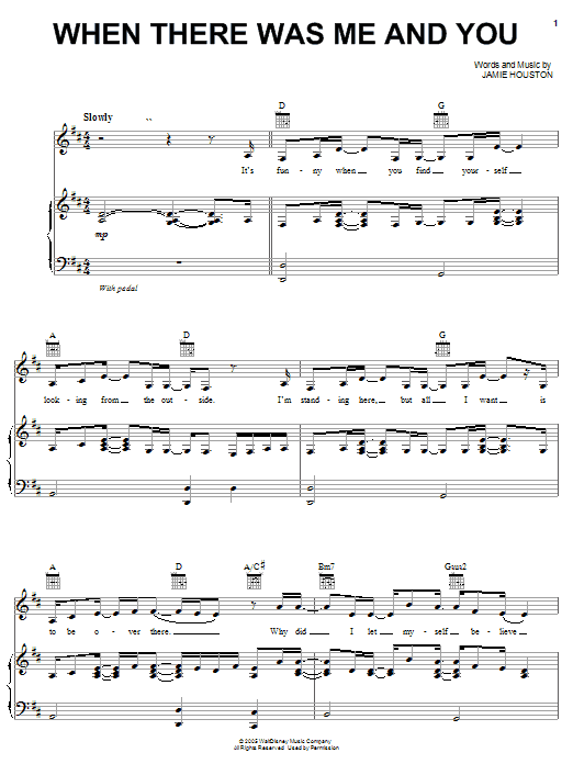 Preview High School Musical When There Was Me And You Pop sheet music, notes and chords for Easy Guitar Tab, SKU: 62653 sheet music, piano notes, chords, guitar tabs, score, transpose, transcribe, how to play, guide, download, learn, tutorial, progression, song, artist, awards, billboard, mtv, vh1, tour, single, album, release