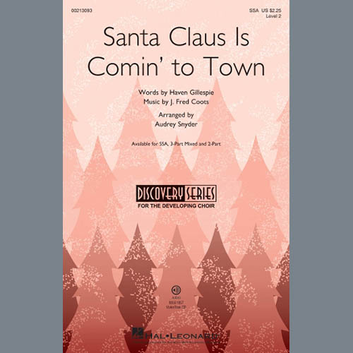 J. Fred Coots Santa Claus Is Comin' To Town (arr. profile image