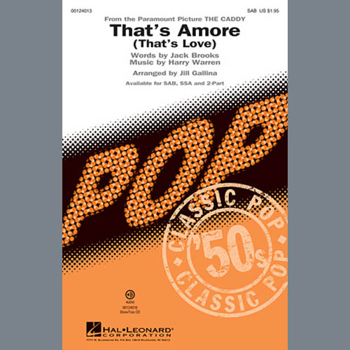 Dean Martin That's Amore (That's Love) (arr. Jil profile image