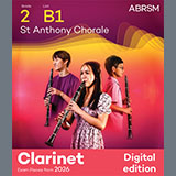 Johannes Brahms picture from St Anthony Chorale (Grade 2, list B1, from the ABRSM Clarinet Syllabus from 2026) released 06/02/2025