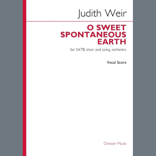 Judith Weir O Sweet Spontaneous Earth (Vocal Sco profile image