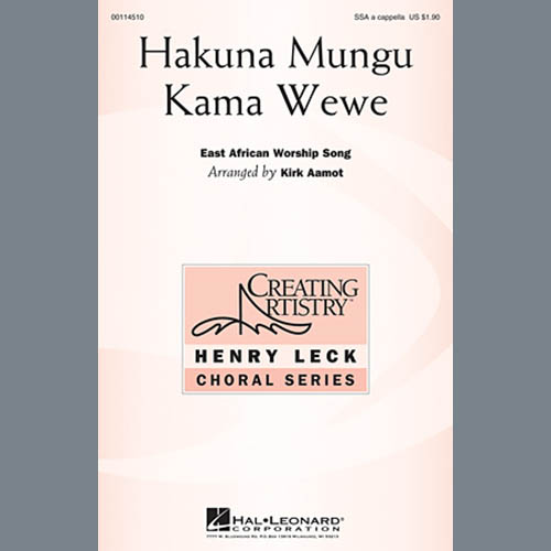 Traditional Spiritual Hakuna Mungu Kama Wewe (arr. Kirk Aa profile image