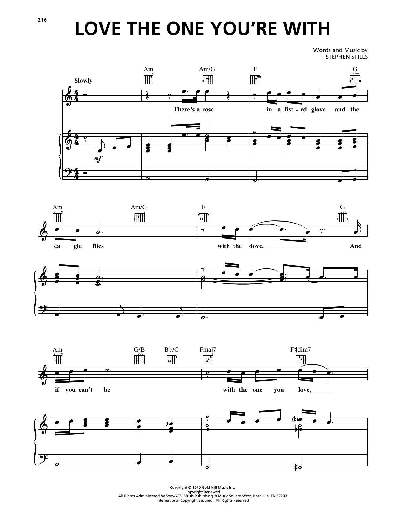 Luther Vandross Love The One You're With Sheet Music Notes & Chords for Piano, Vocal & Guitar Chords (Right-Hand Melody) - Download or Print PDF Luther Vandross Love The One You're With Sheet Music & Chords for Piano, Vocal & Guitar Chords (Right-Hand Melody) - Download or Print PDF